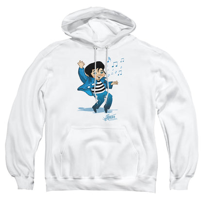 Elvis Presley Lil Jailbird Mens Hoodie White Officially Licensed