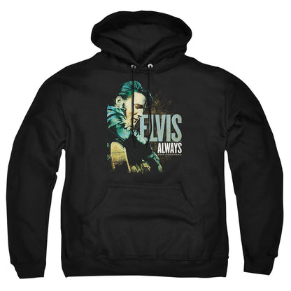 Elvis Presley Always The Original Mens Hoodie Black Officially Licensed