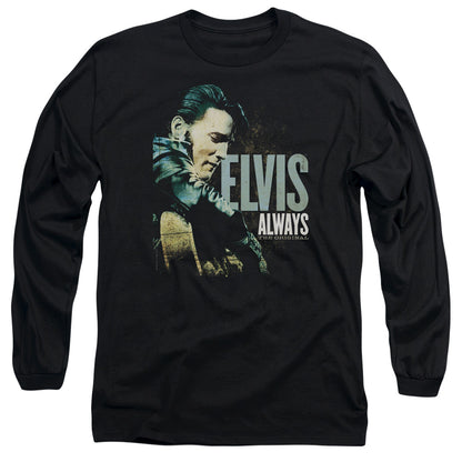 Elvis Presley Always The Original Mens Long Sleeve Shirt Black