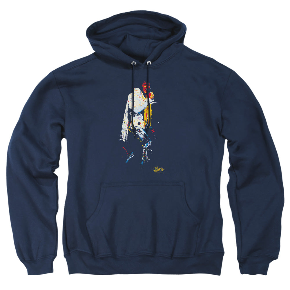 Elvis Presley Yellow Scarf Mens Hoodie Navy Officially Licensed