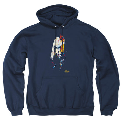 Elvis Presley Yellow Scarf Mens Hoodie Navy Officially Licensed