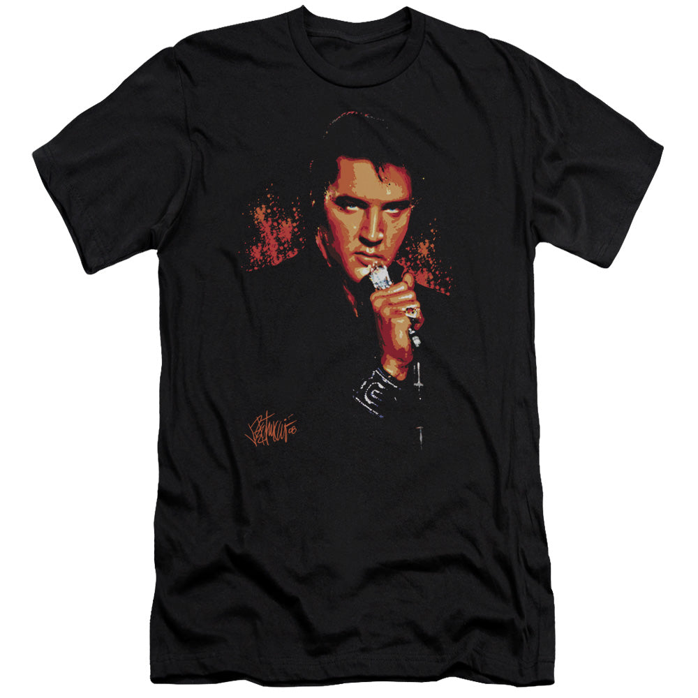 Elvis Presley Trouble Premium Bella Canvas Slim Fit Mens T Shirt Black