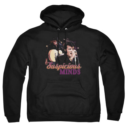 Elvis Presley Suspicious Minds Mens Hoodie Black Officially Licensed