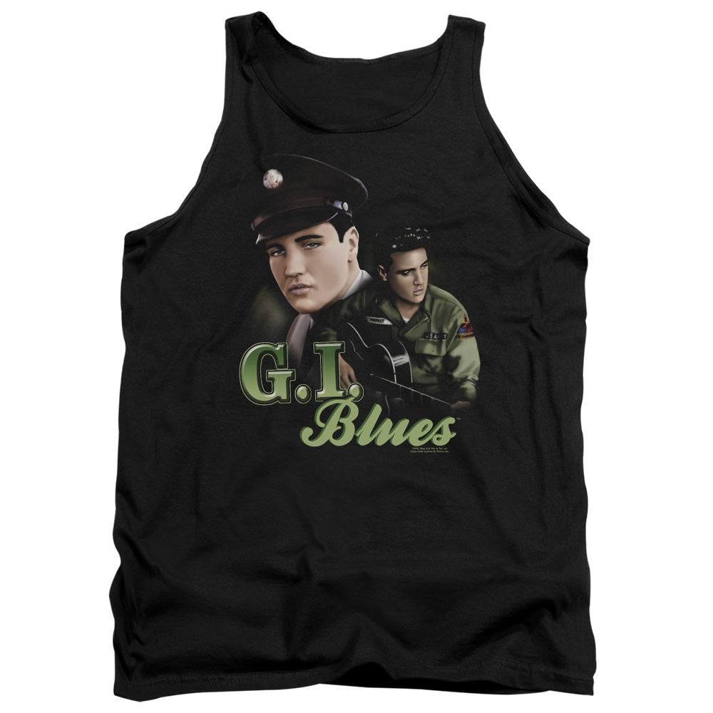 Elvis Presley G I Blues Mens Tank Top Shirt Black Officially Licensed