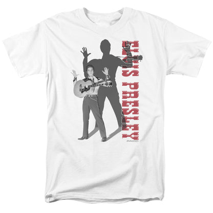 Elvis Presley Look No Hands Mens T Shirt White