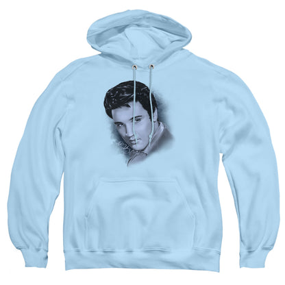Elvis Presley Dreamy Mens Hoodie Light Blue Officially Licensed