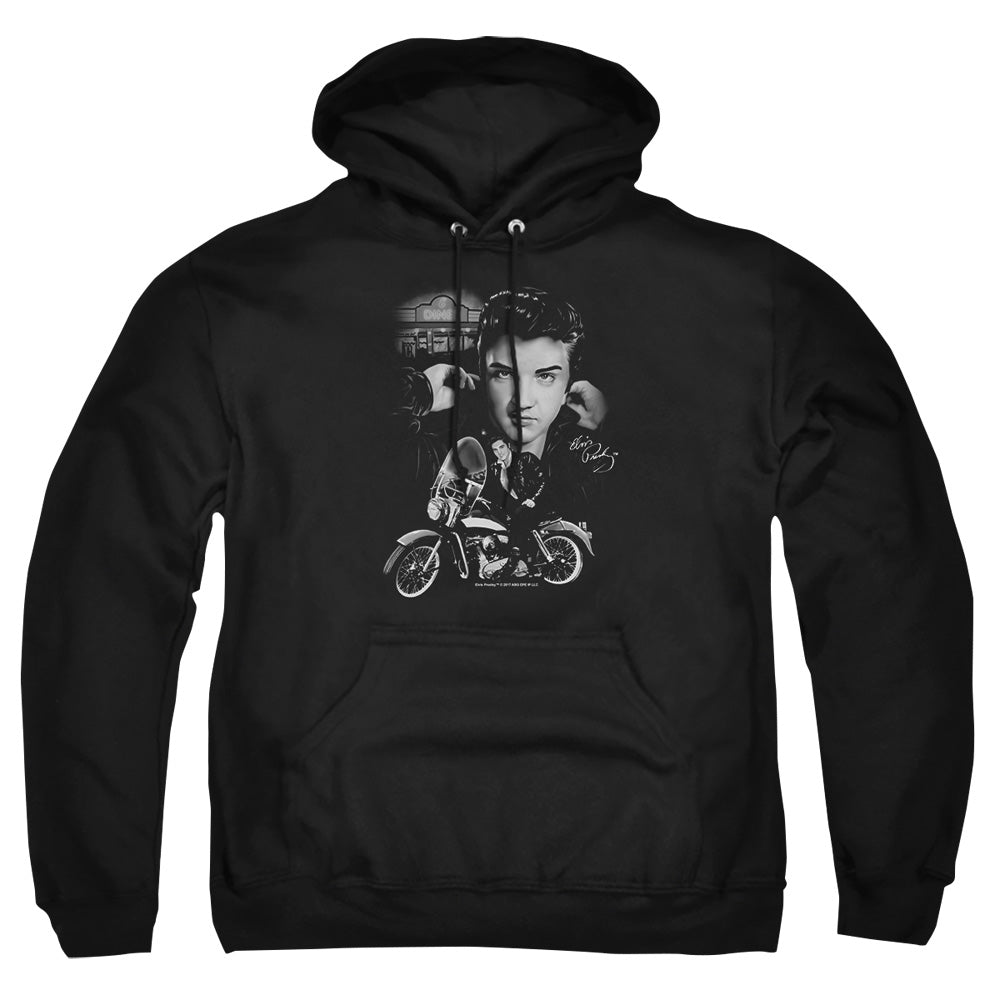 Elvis Presley The King Rides Again Mens Hoodie Black Officially Licensed