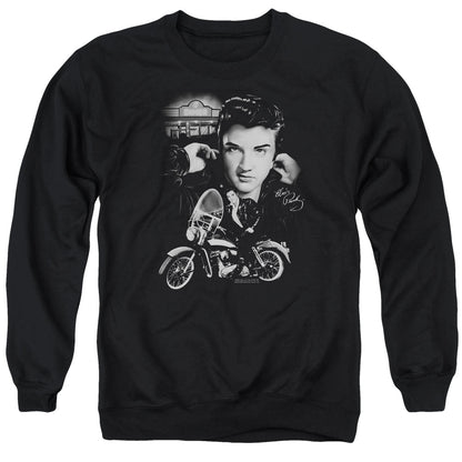 Elvis Presley The King Rides Again Mens Crewneck Sweatshirt Black