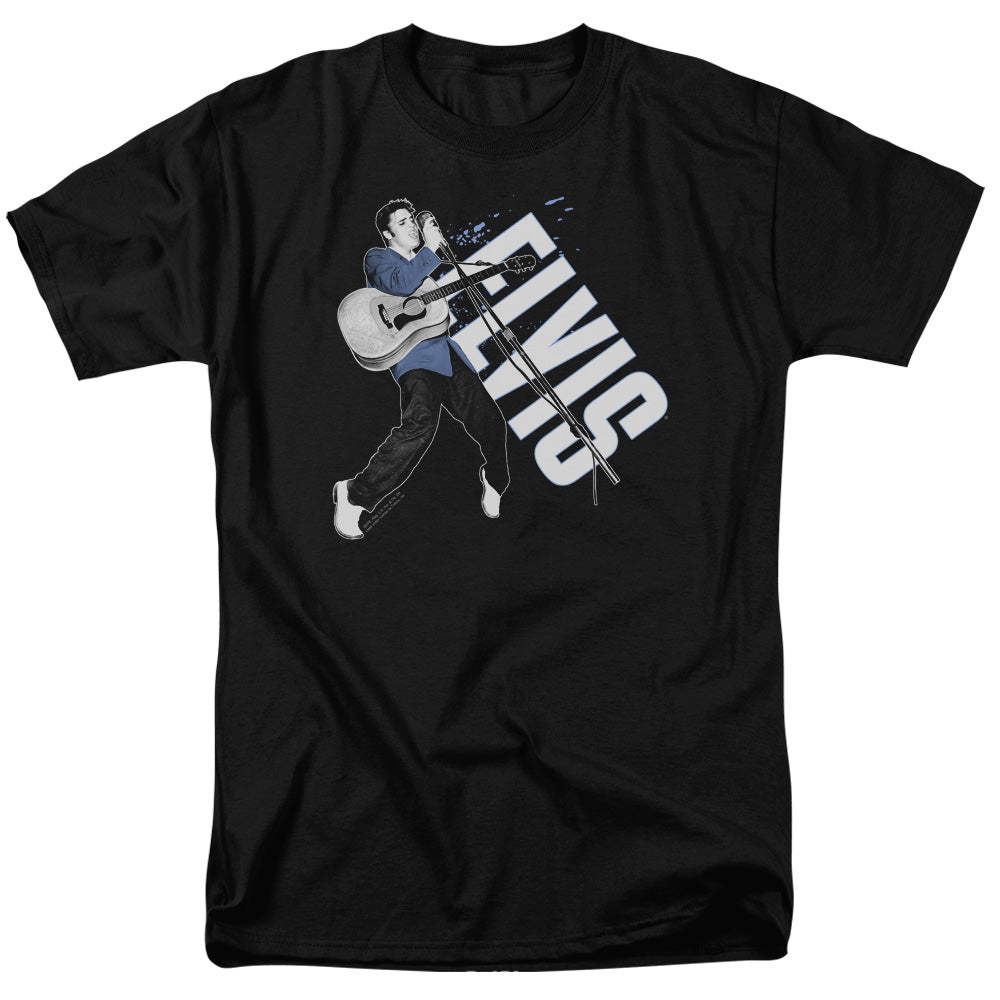 Elvis Presley On His Toes Mens T Shirt Black