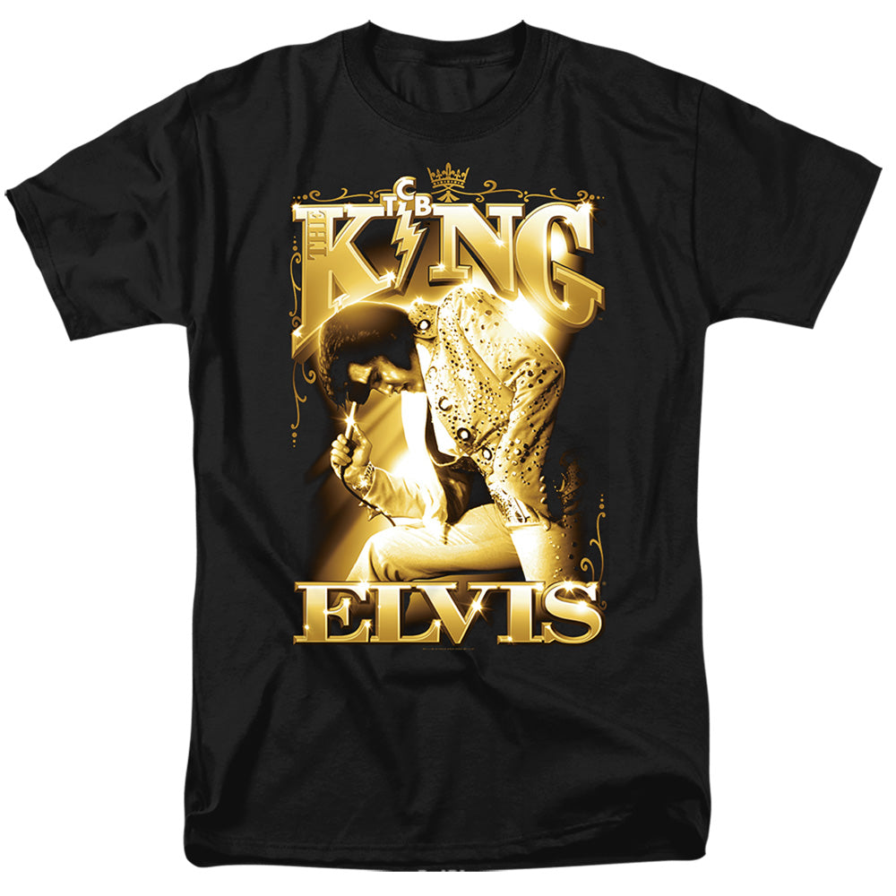 Elvis Presley The King Mens T Shirt Black