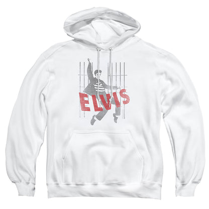 Elvis Presley Iconic Pose Mens Hoodie White Officially Licensed