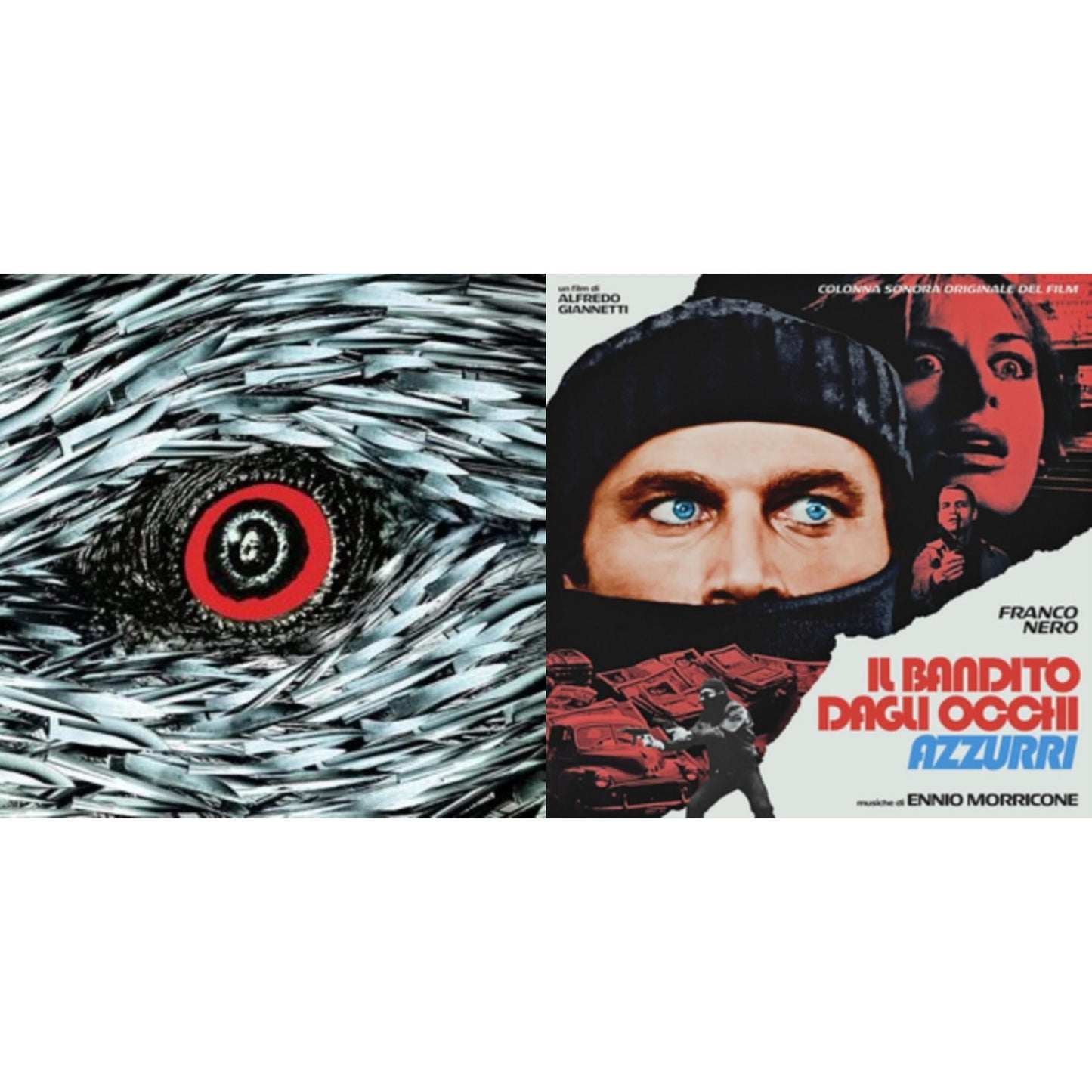 Ennio Morricone - Blue-Eyed Bandit (Il Bandito Dagli Occhi Azzurri) Ost (Blue LP Vinyl) (Rsd) & Bird With The Crystal Plumage (140G/Crystal Clear LP Vinyl)