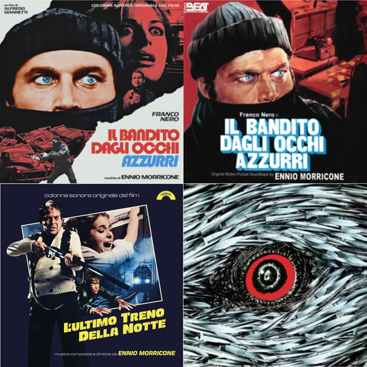 Ennio Morricone - Blue-Eyed Bandit (Il Bandito Dagli Occhi Azzurri) Ost & L’Ultimo Treno Della Notte (Yellow LP Vinyl) & Blue-Eyed Bandit (Il Bandito Dagli Occhi Azzurri) Ost (Blue LP Vinyl) (Rsd) & Bird With The Crystal Plumage (140G/Crystal Clear