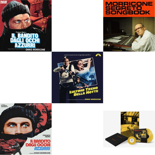 Ennio Morricone - Morricone Segreto (Yellow Vinyl/2LP/7Inch Single Collector's Edition) & Blue-Eyed Bandit (Il Bandito Dagli Occhi Azzurri) Ost & L’Ultimo Treno Della Notte (Yellow LP Vinyl) & Blue-Eyed Bandit (Il Bandito Dagli Occhi Azzurri) Ost
