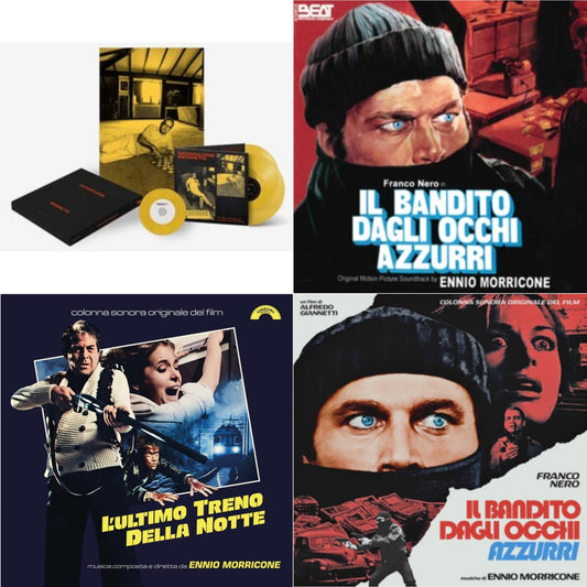 Ennio Morricone - Morricone Segreto (Yellow Vinyl/2LP/7Inch Single Collector's Edition) & Blue-Eyed Bandit (Il Bandito Dagli Occhi Azzurri) Ost & L’Ultimo Treno Della Notte (Yellow LP Vinyl) & Blue-Eyed Bandit (Il Bandito Dagli Occhi Azzurri) Ost