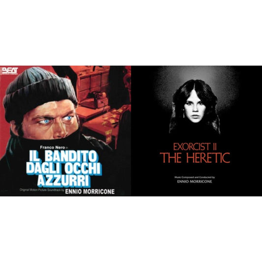 Ennio Morricone - Blue-Eyed Bandit (Il Bandito Dagli Occhi Azzurri) Ost & Exorcist Ii: The Heretic (Blood Red With Black Splatter LP Vinyl) (Ams Exclusive)