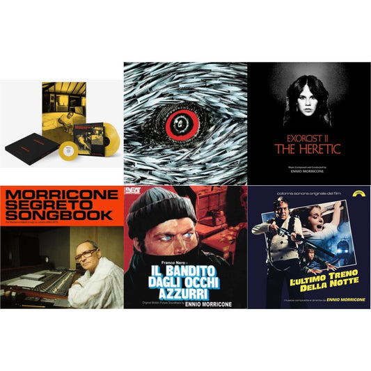 Ennio Morricone - Morricone Segreto (Yellow Vinyl/2LP/7Inch Single Collector's Edition) & Blue-Eyed Bandit (Il Bandito Dagli Occhi Azzurri) Ost & L’Ultimo Treno Della Notte (Yellow LP Vinyl) & Morricone Segreto Songbook (1962-1973) (2LP) & Bird With