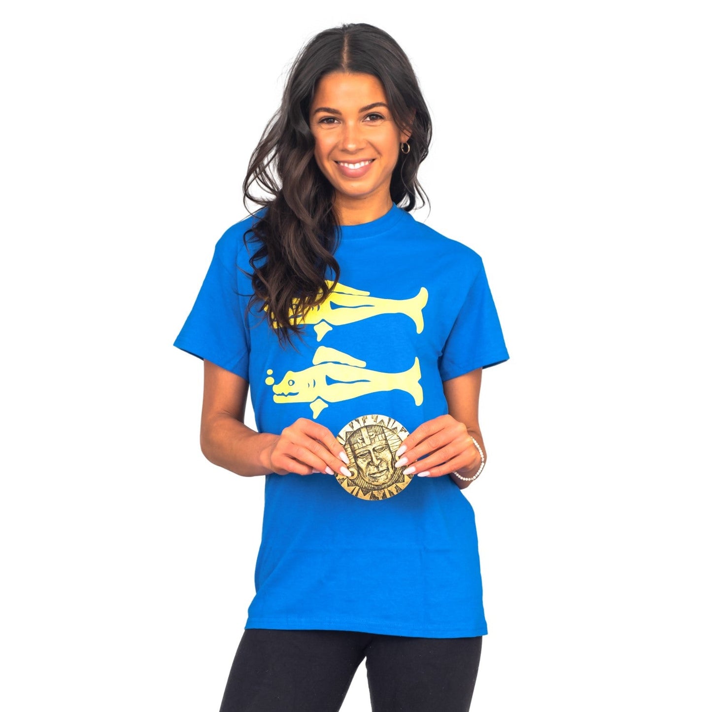 Legends of the Hidden Temple Shirt & Token Halloween Cosplay Costume Set