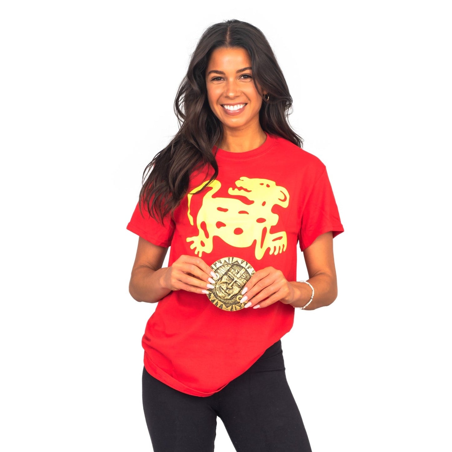 Legends of the Hidden Temple Shirt & Token Halloween Cosplay Costume Set