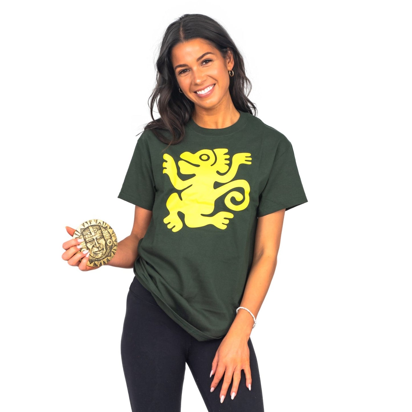 Legends of the Hidden Temple Shirt & Token Halloween Cosplay Costume Set