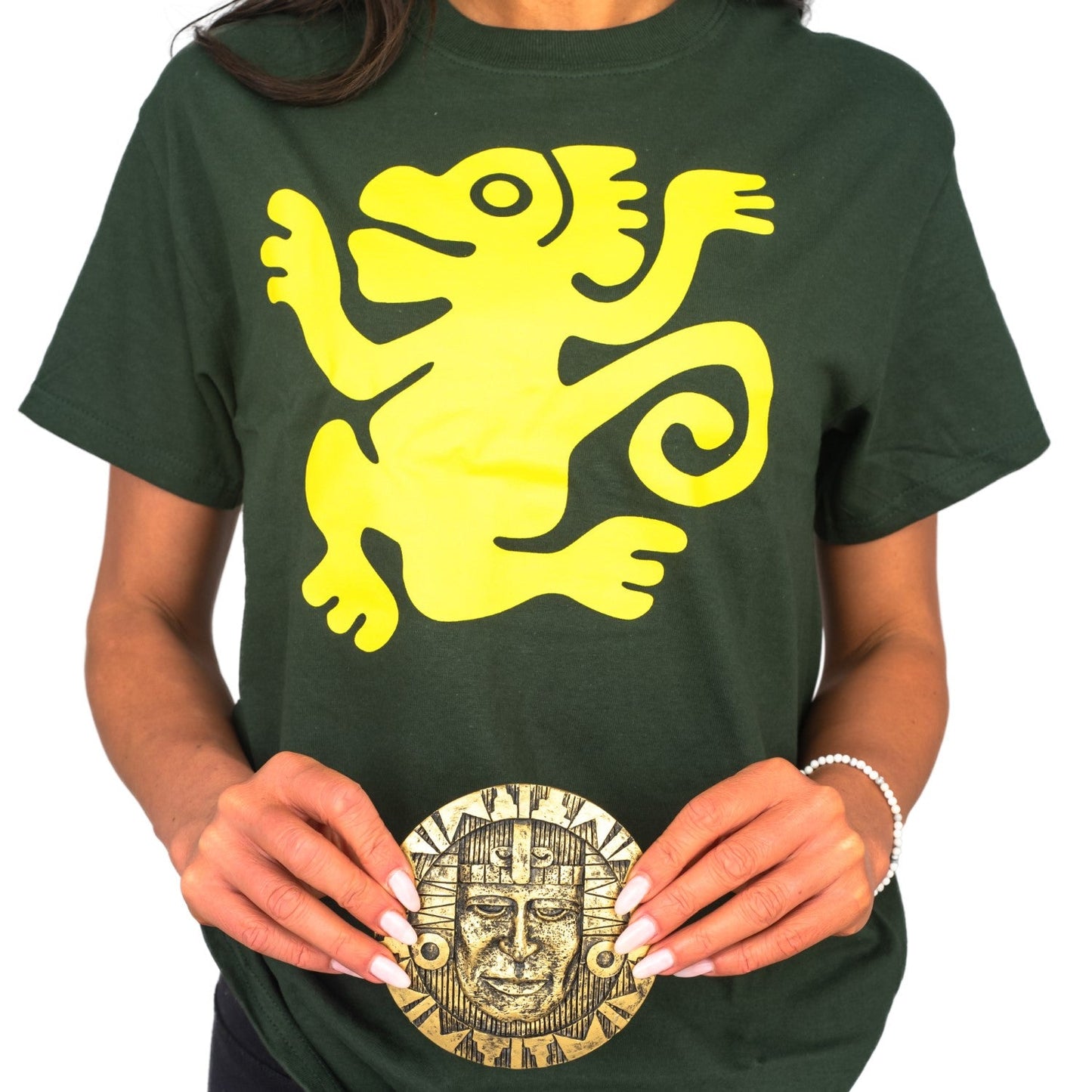 Legends of the Hidden Temple Shirt & Token Halloween Cosplay Costume Set
