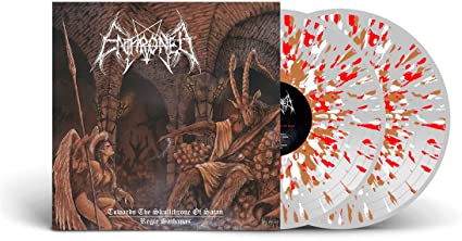 TOWARDS THE SKULLTHRONE / REGIE SATHANAS (CLEAR VINYL WITH BROWN/RED/WHITE SPLATTER) Vinyl Record