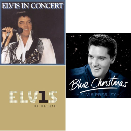 Elvis Presley - Elvis In Concert & Elvis 30 #1 Hits & Blue Christmas - CD Bundle