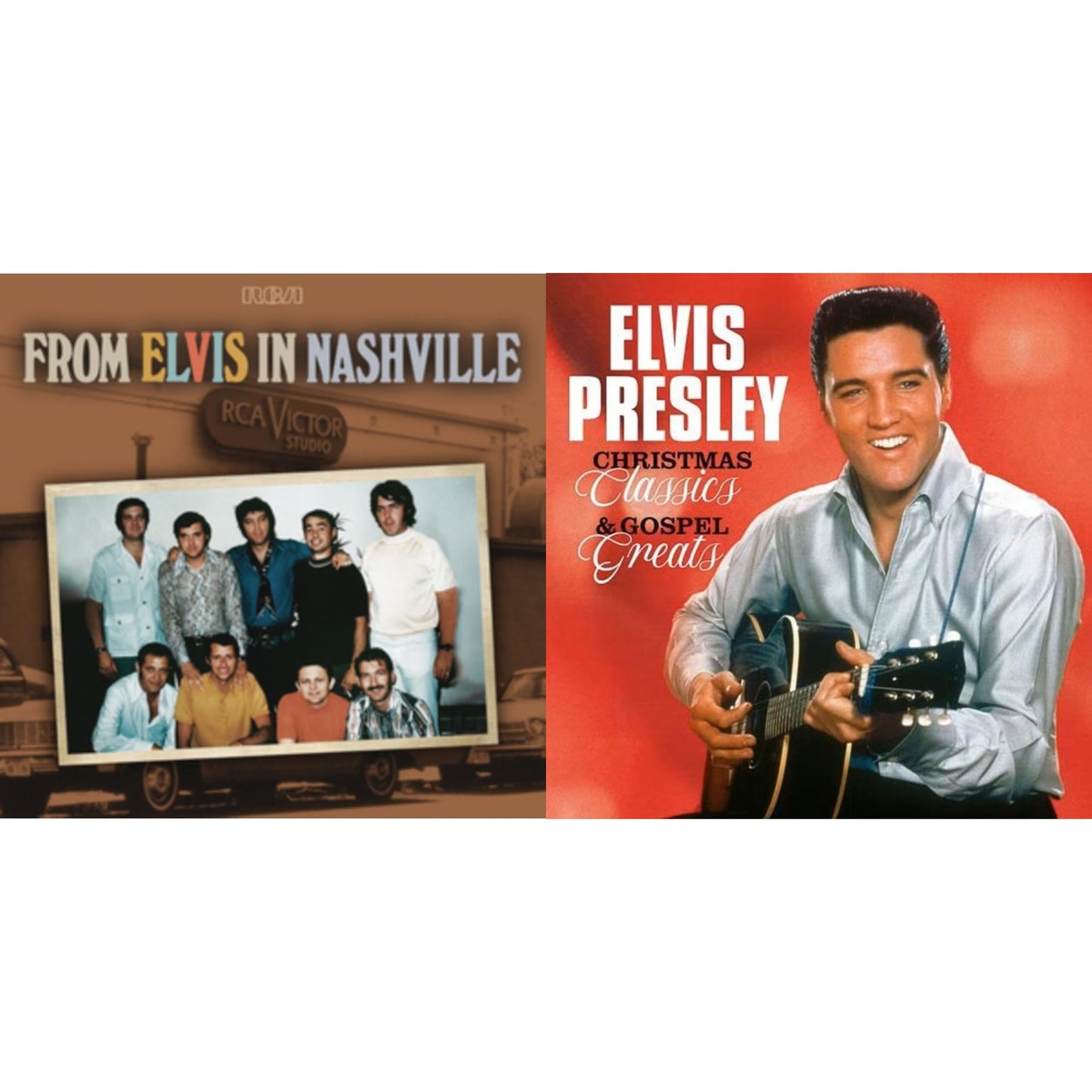 Elvis Presley - From Elvis In Nashville (2LP) & Christmas Classics & Gospel Greats (Ams Exclusive) (Snowy White LP Vinyl)