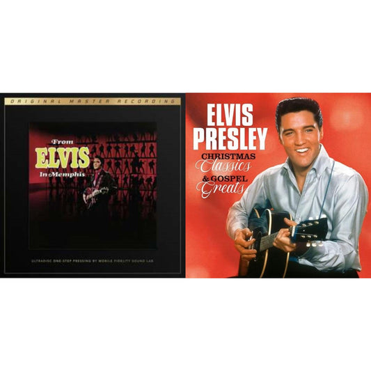 Elvis Presley - From Elvis In Memphis (2LP/180G/45RPM Supervinyl Ultradisc One-Step/Original Masters/Limited) & Christmas Classics & Gospel Greats (Ams Exclusive) (Snowy White LP Vinyl)
