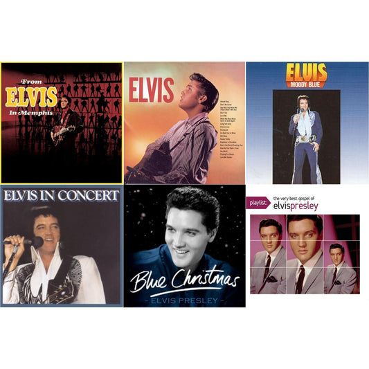 Elvis Presley - Elvis In Concert & Moody Blue & Elvis & From Elvis In Memphis & Blue Christmas & Playlist: Very Best Gospel Of Elvis Presley - CD Bundle