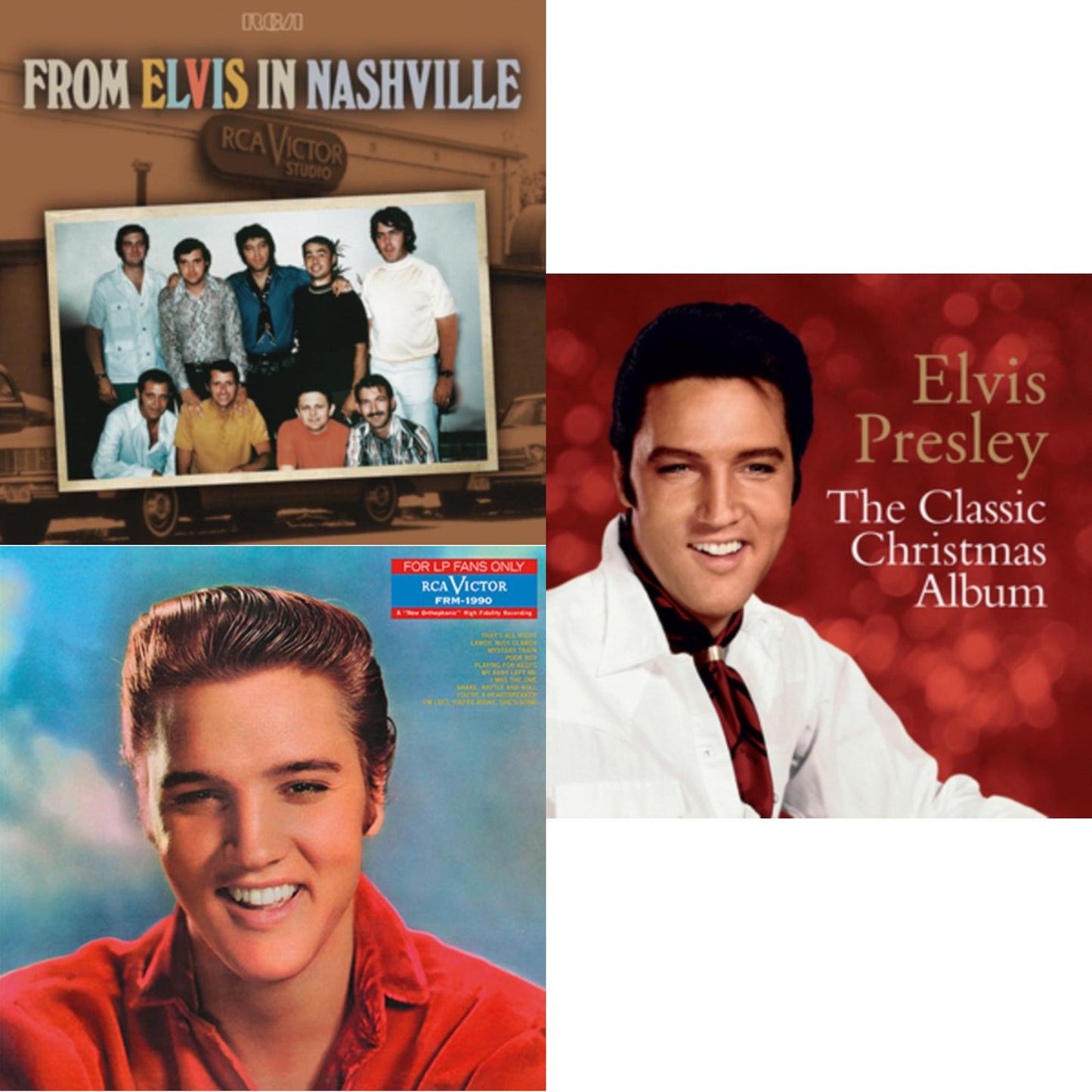 Elvis Presley - From Elvis In Nashville (2LP) & Classic Christmas Album & For LP Fans Only (Translucent Blue Vinyl/180G)