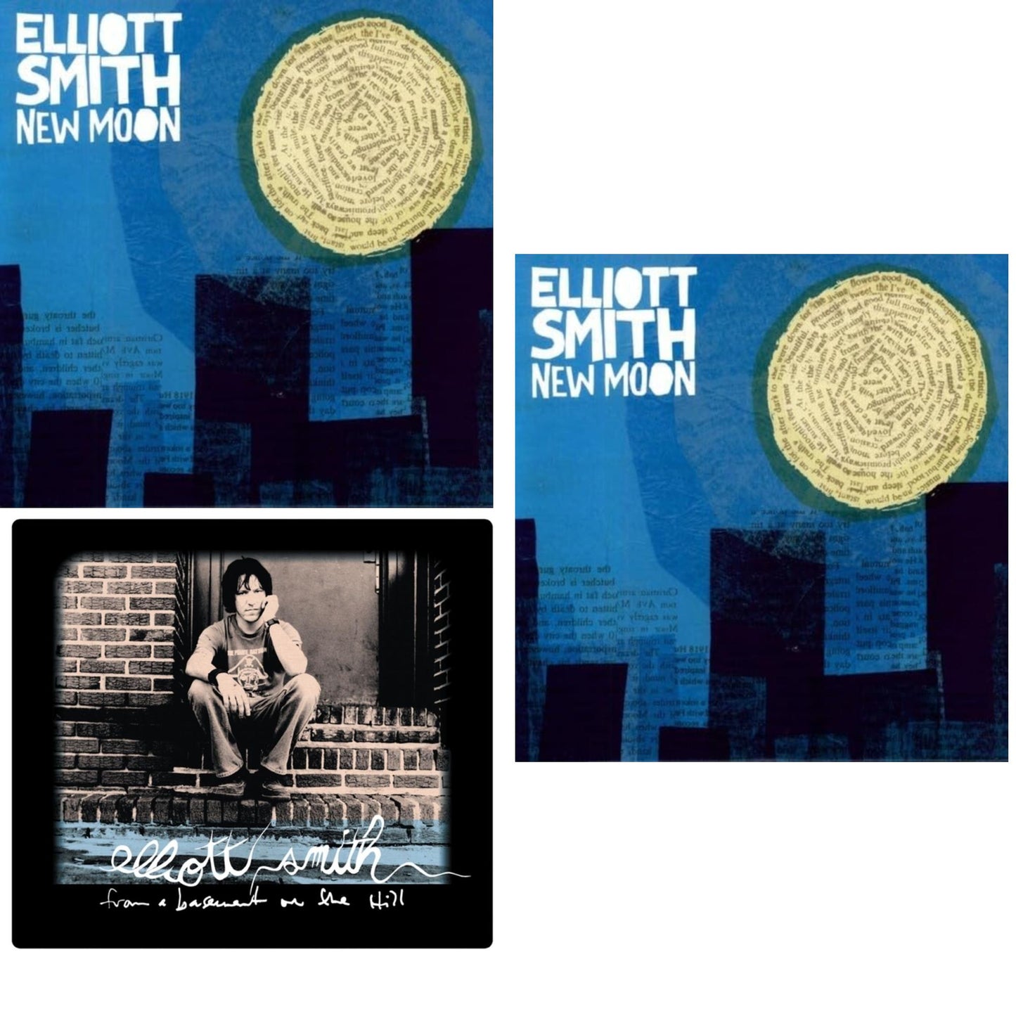 Elliott Smith - New Moon & From A Basement On The Hill (Dl Card/2LP) & New Moon (Metallic Silver Vinyl/2LP) (I)