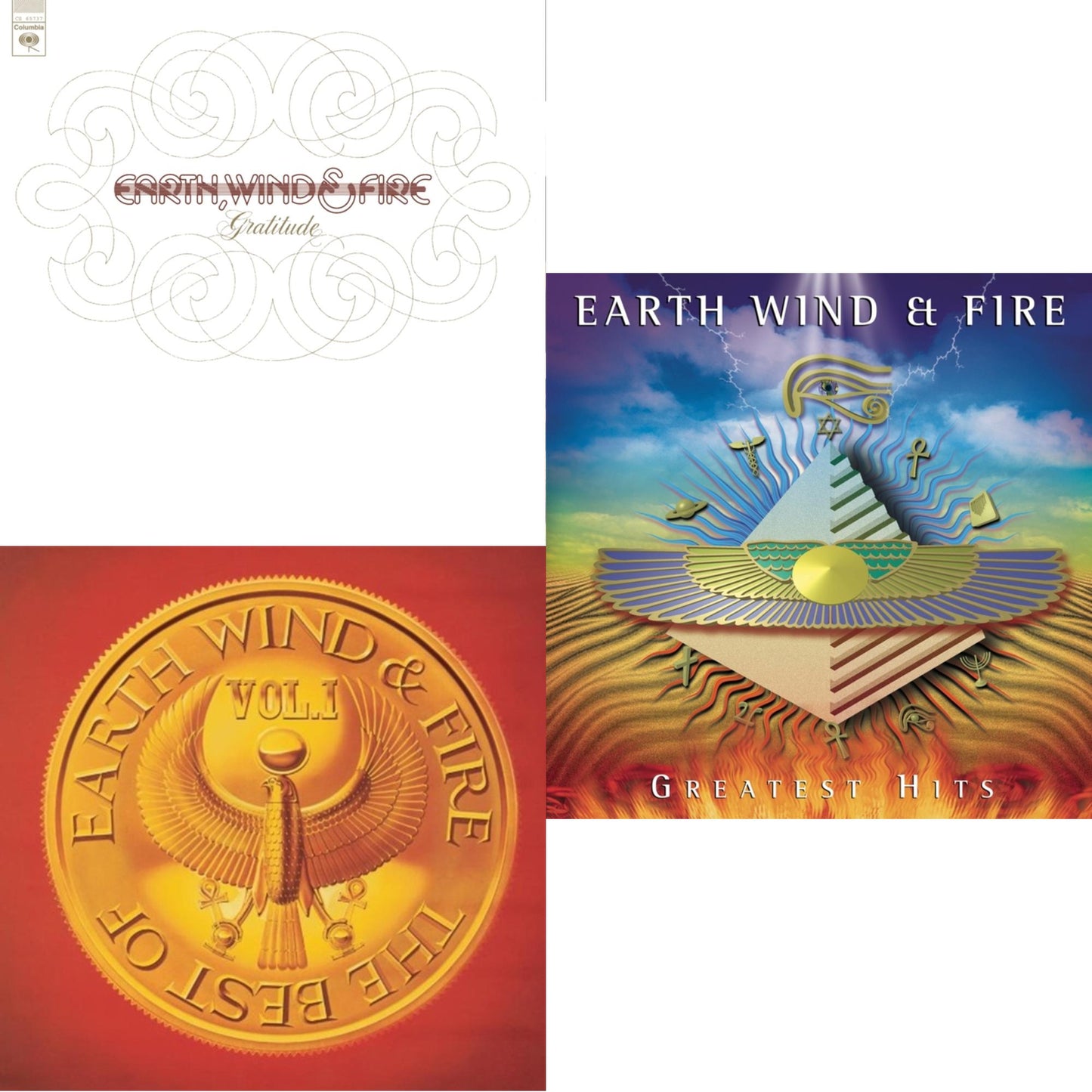 Earth Wind & Fire - Best Of Vol.1 & Greatest Hits & Gratitude - CD Bundle