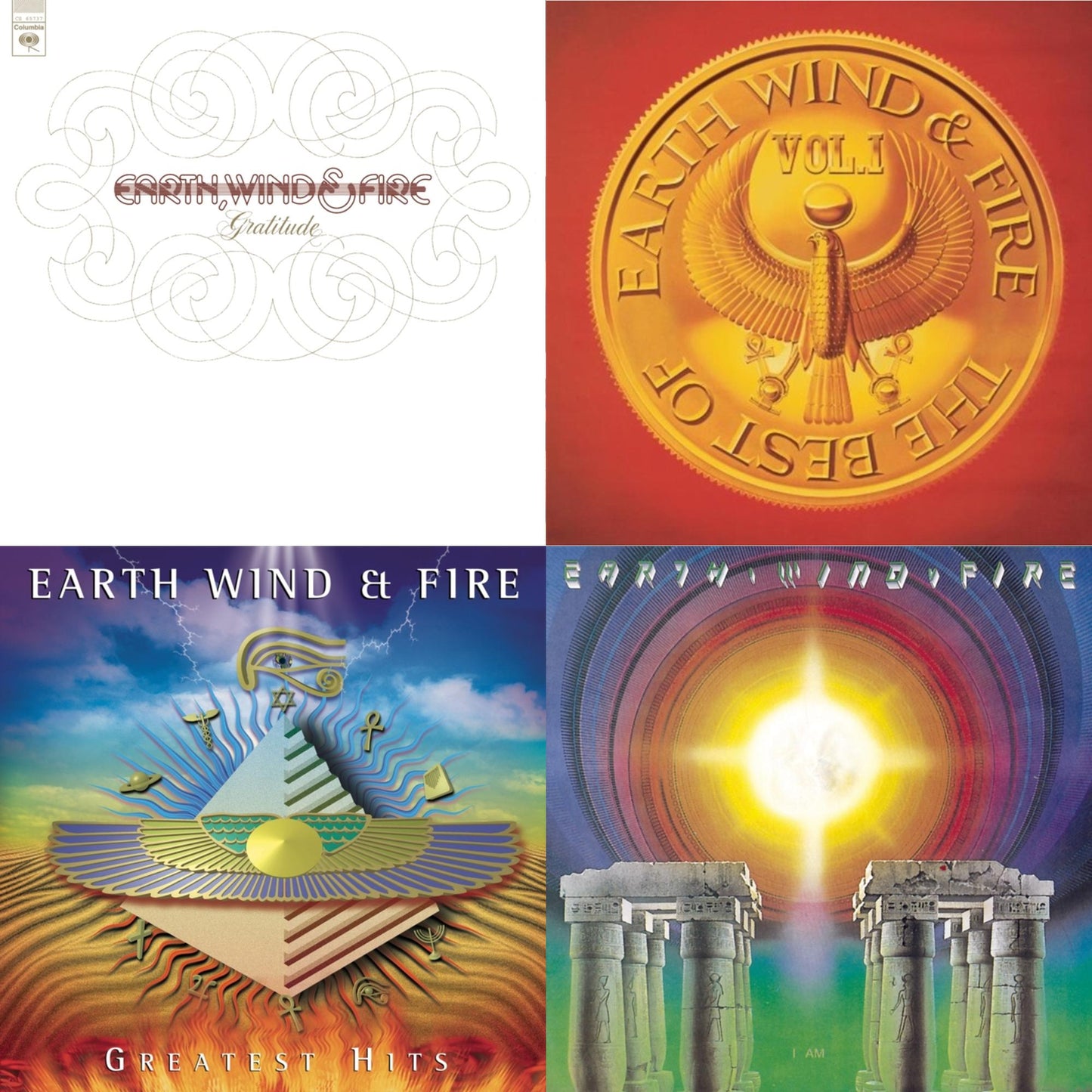 Earth Wind & Fire - Best Of Vol.1 & Greatest Hits & I Am & Gratitude - CD Bundle
