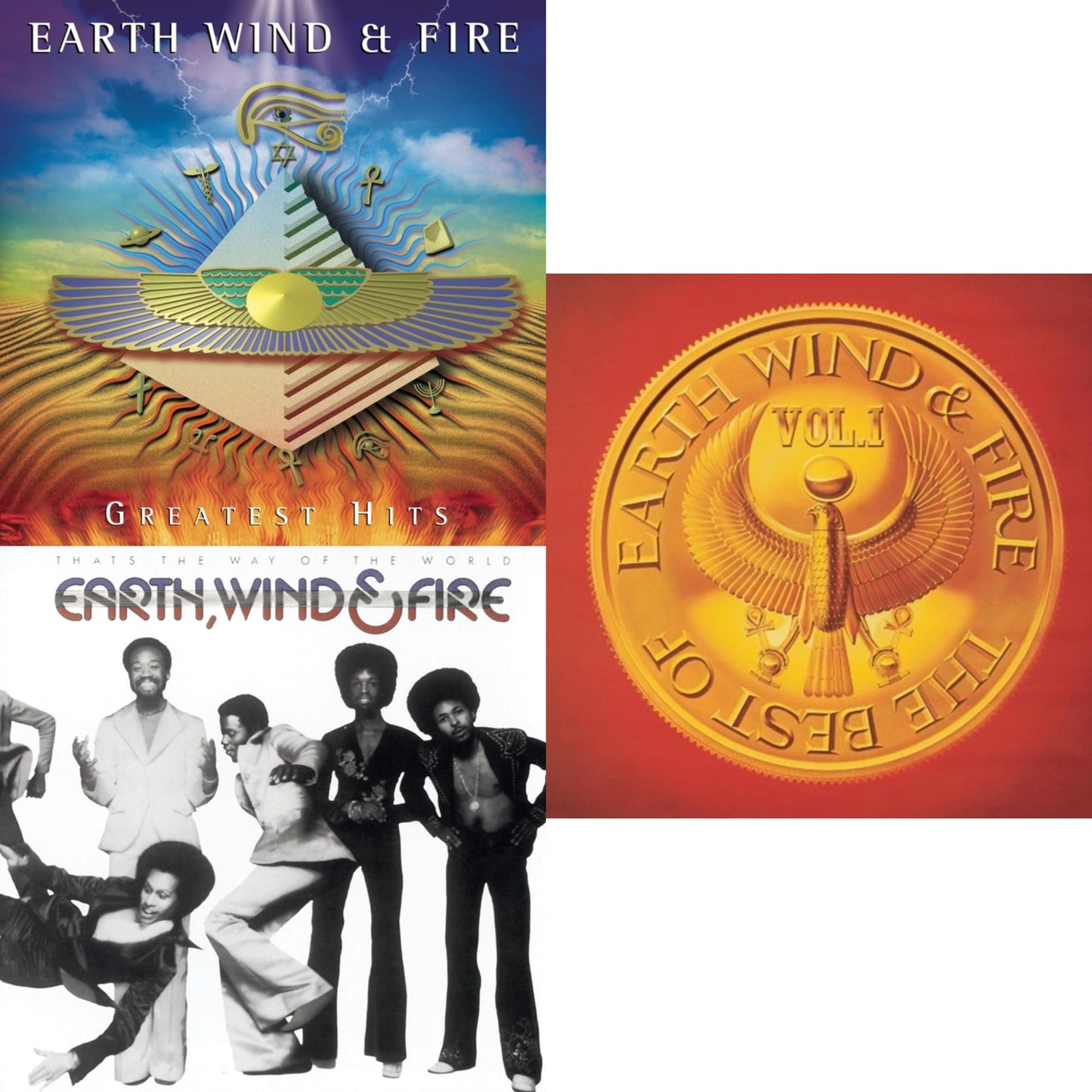 Earth Wind & Fire - Best Of Vol.1 & Greatest Hits & That's The Way Of The World - CD Bundle