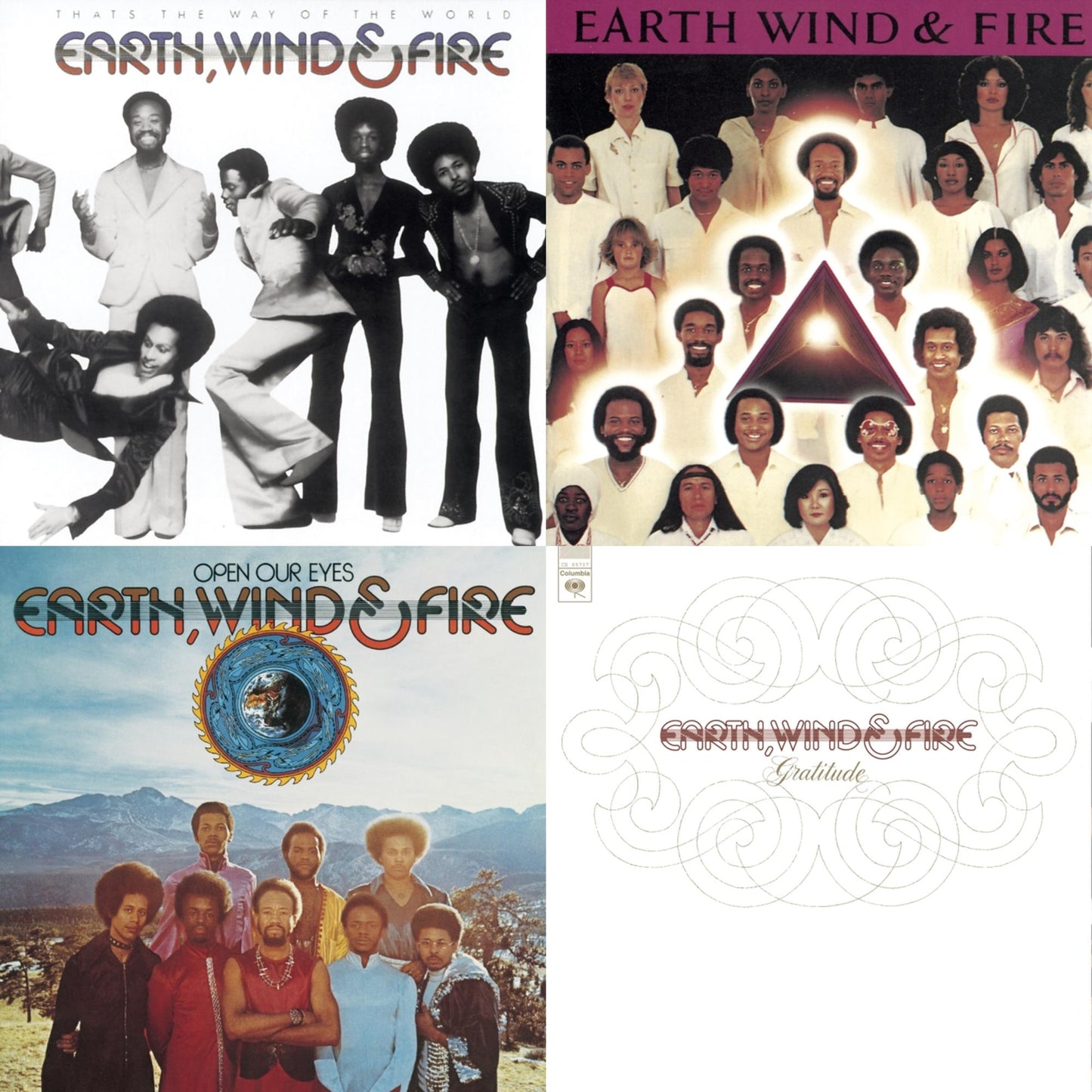 Earth Wind & Fire - That's The Way Of The World & Faces & Open Our Eyes & Gratitude - CD Bundle