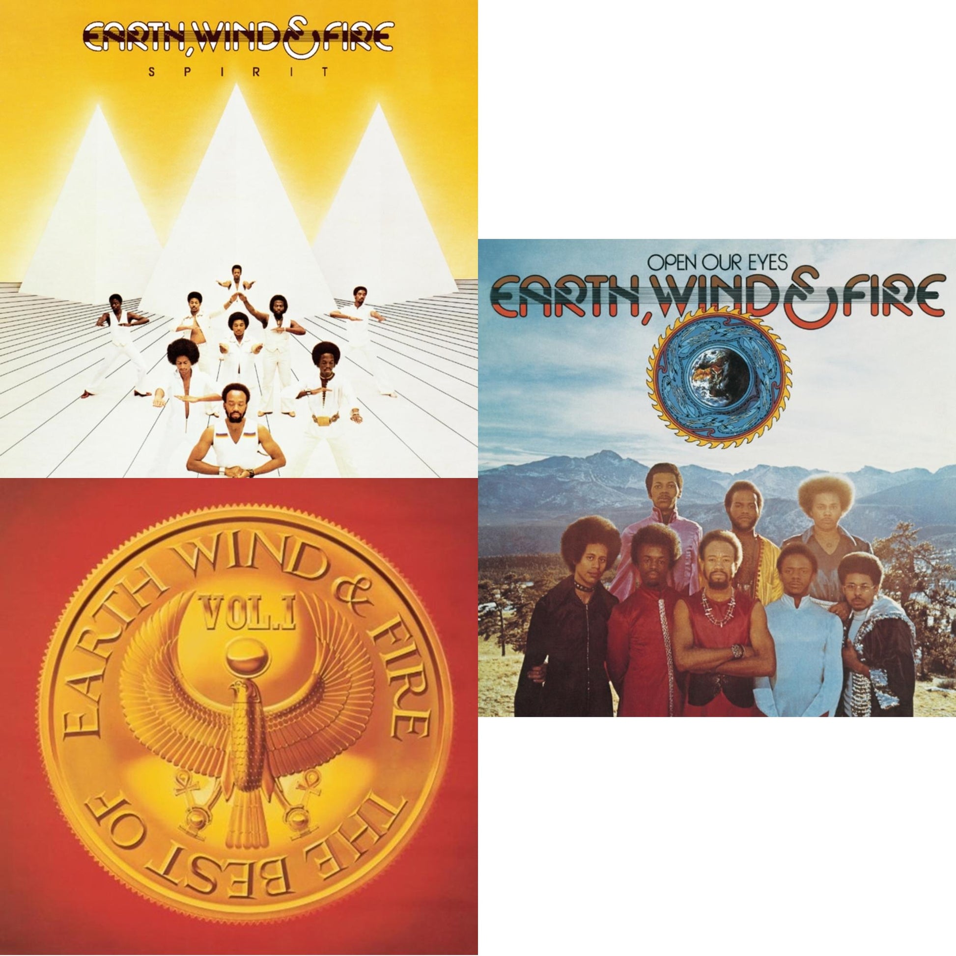 Earth Wind & Fire - Best Of Vol.1 & Open Our Eyes & Spirit - CD Bundle