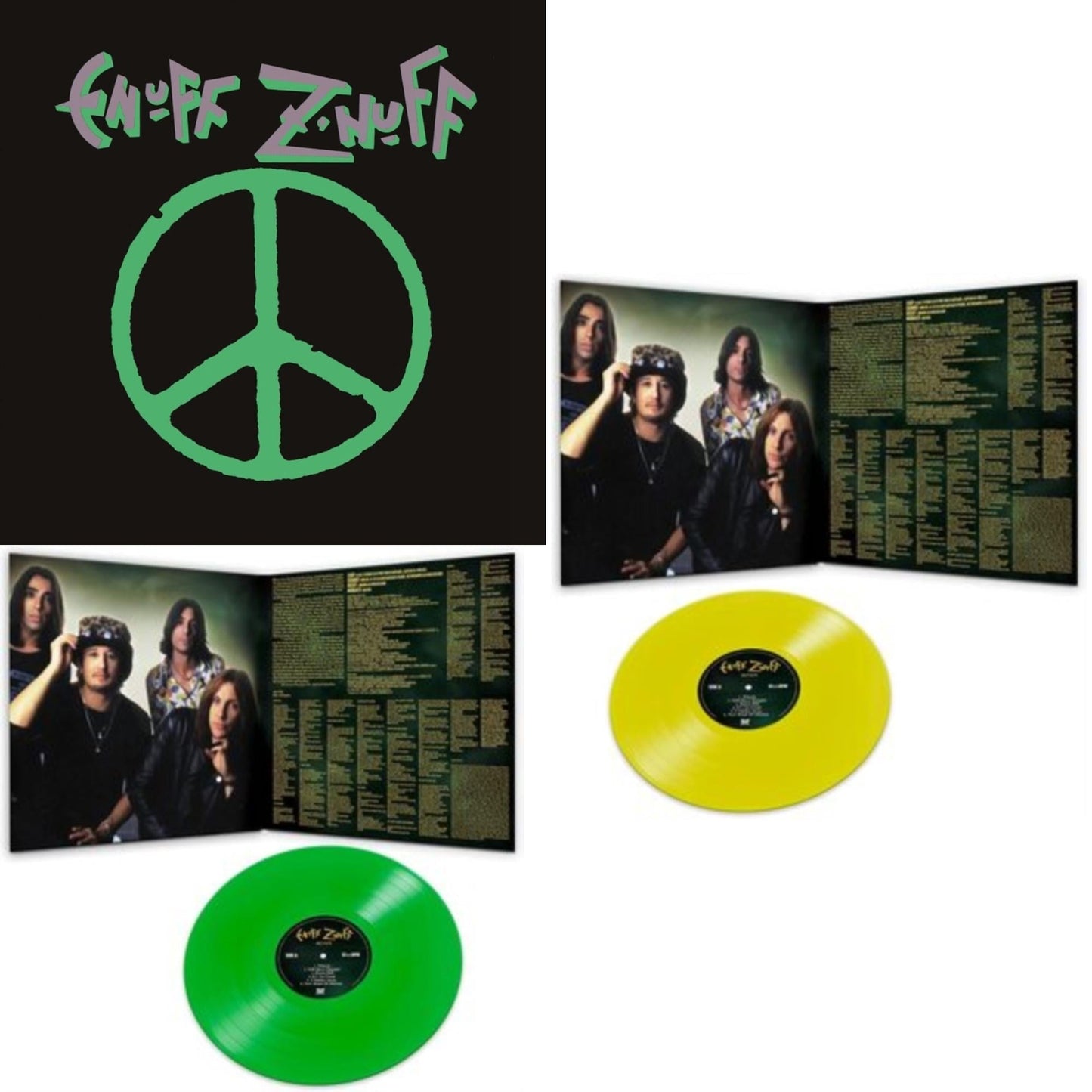 Enuff Z'nuff - Enuff Z'nuff (180G/Green LP Vinyl/Limited Edition) & Seven (Green LP Vinyl/Reissue) & Seven (Yellow LP Vinyl/Reissue)