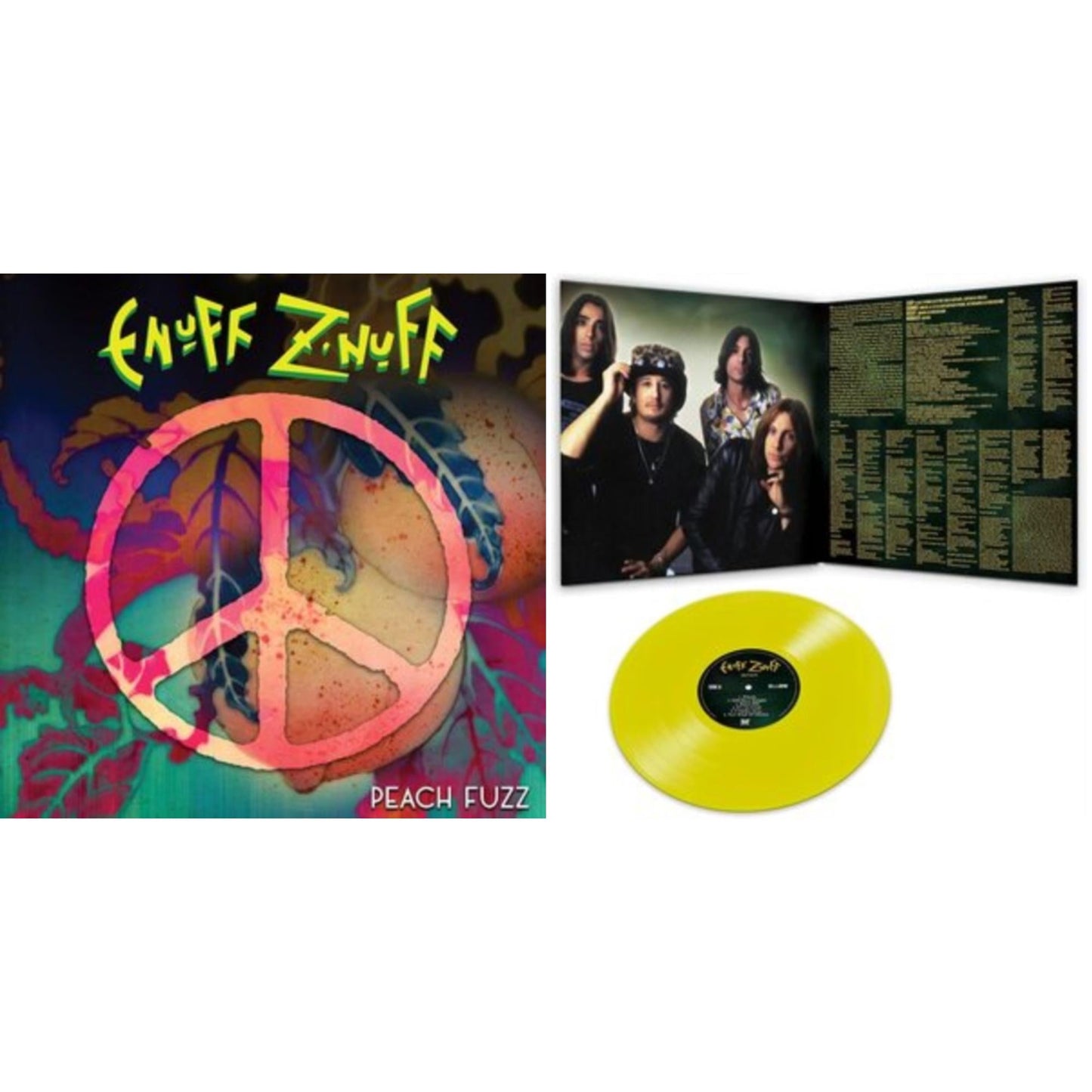 Enuff Z'nuff - Peach Fuzz (Peach LP Vinyl) & Seven (Yellow LP Vinyl/Reissue)