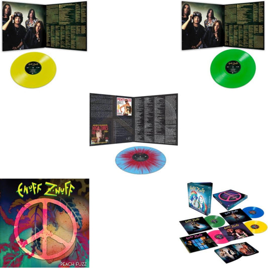 Enuff Z'nuff - Seven (Yellow LP Vinyl/Reissue) & Peach Fuzz (Peach LP Vinyl) & 1985 (Blue & Red Starburst LP Vinyl) & Seven (Green LP Vinyl/Reissue) & Rarities & Demos (4LP/Colored Vinyl)