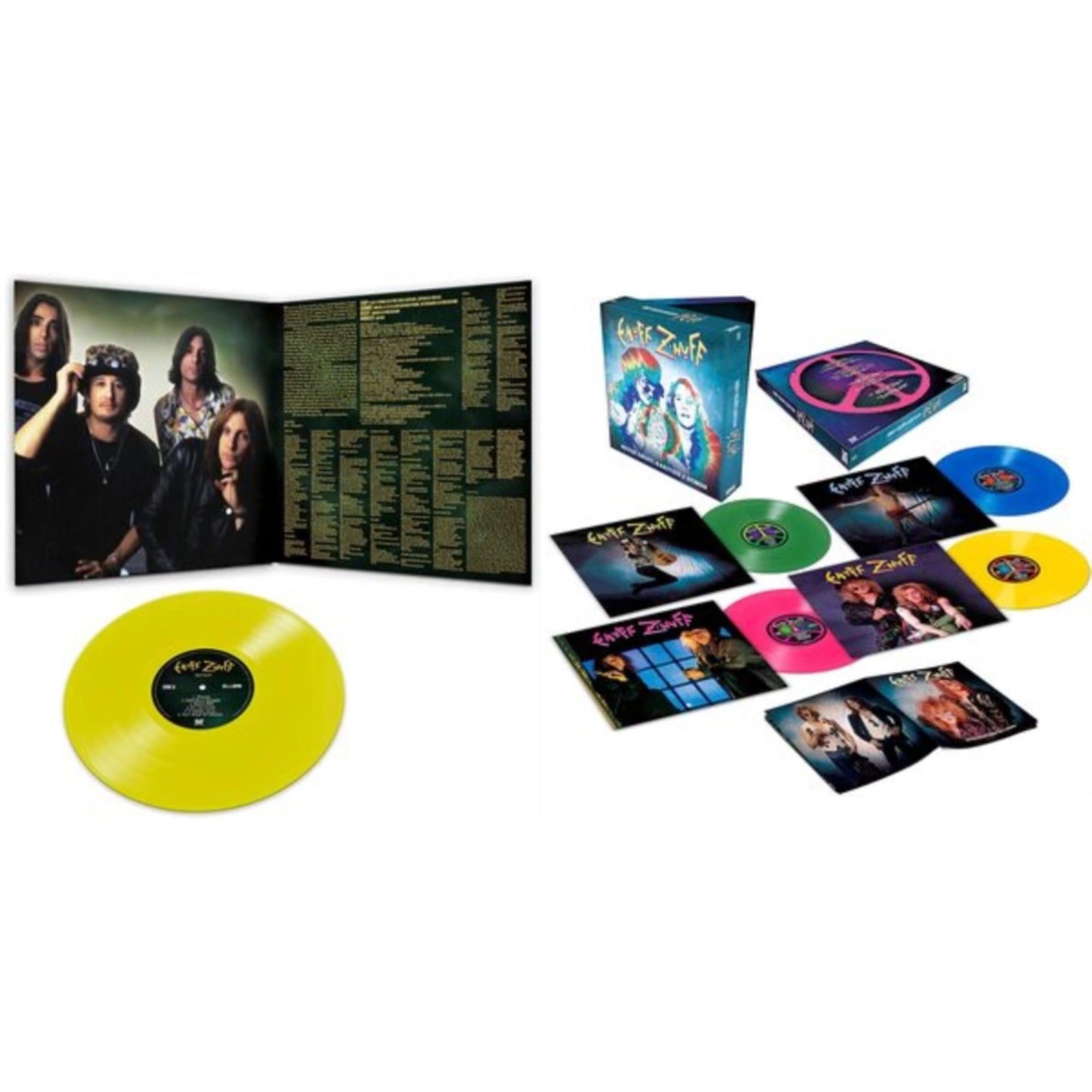 Enuff Z'nuff - Rarities & Demos (4LP/Colored Vinyl) & Seven (Yellow LP Vinyl/Reissue)