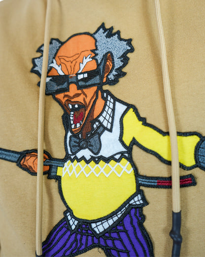 The Boondocks - Colonel Stinkmeaner Tan Knit Mens Hoodie