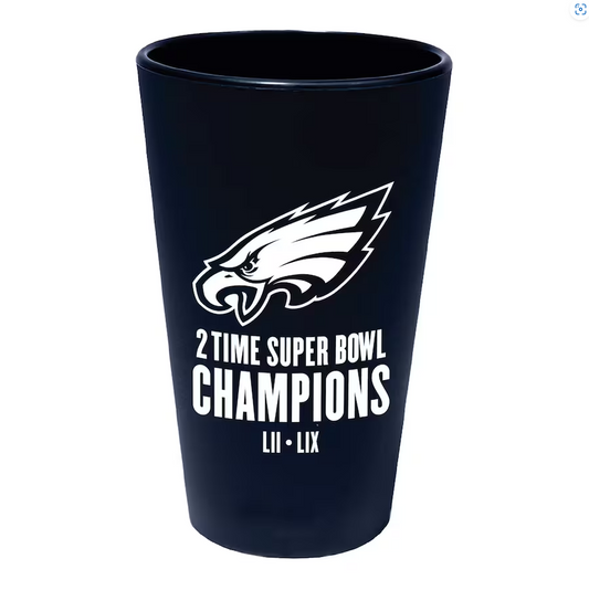 Philadelphia Eagles Super Bowl LIX Champions Silicone Pint Glass