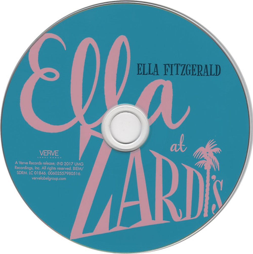 Ella Fitzgerald – Ella At Zardi's Music CD