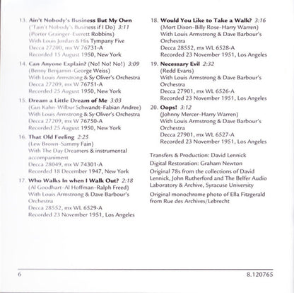 Ella Fitzgerald – Ella & Company, Vol. 4 Music CD