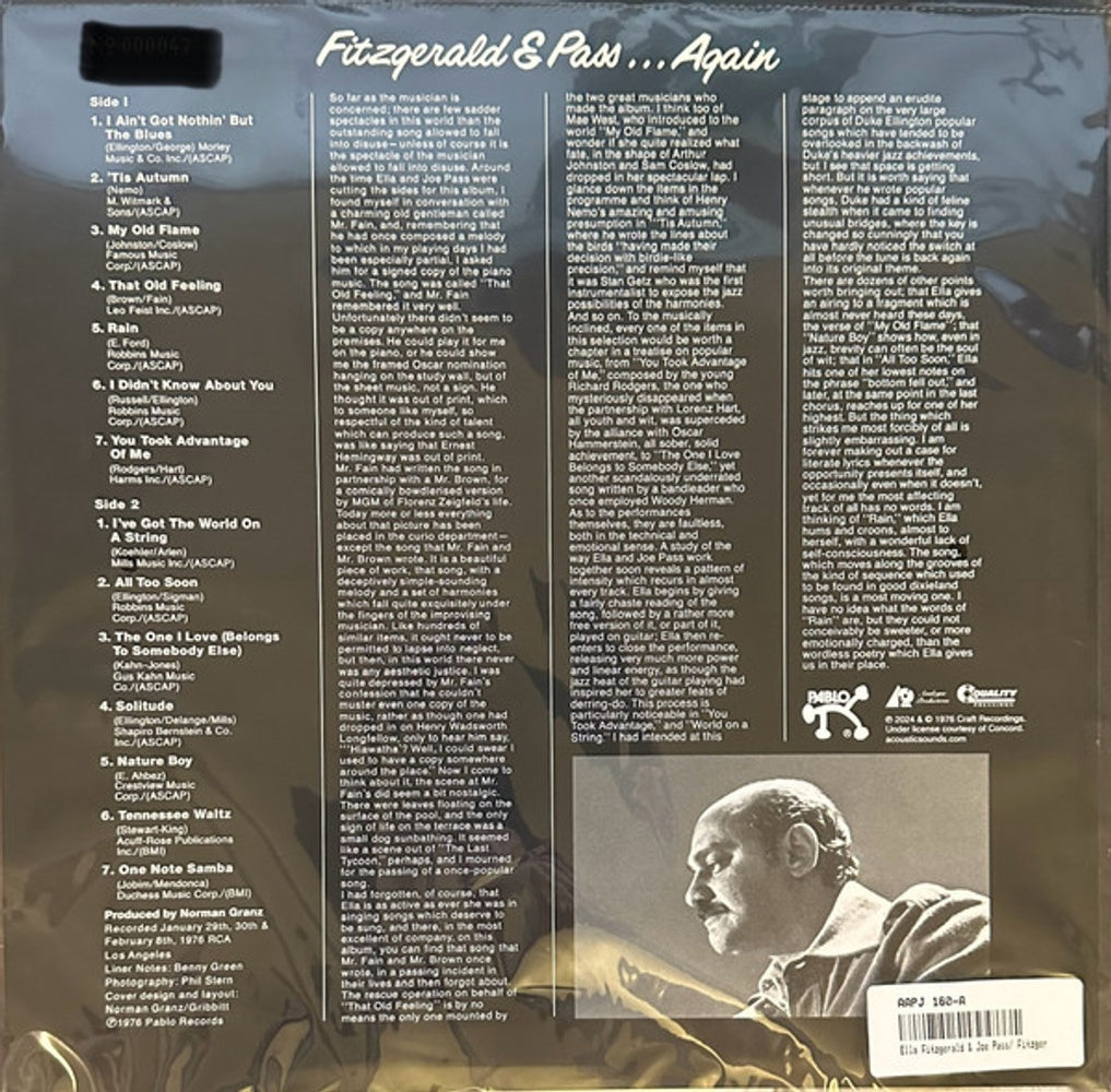 Ella Fitzgerald – Fitzgerald & Pass...Again (LP Vinyl) Vinyl Record