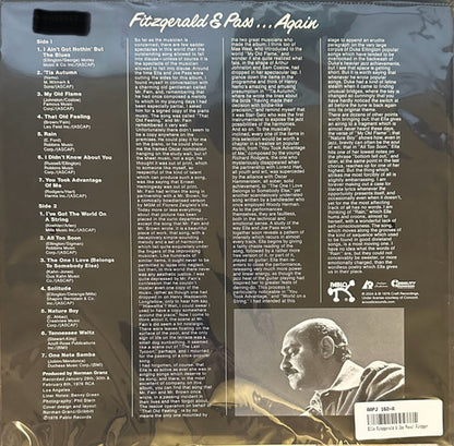 Ella Fitzgerald – Fitzgerald & Pass...Again (LP Vinyl) Vinyl Record