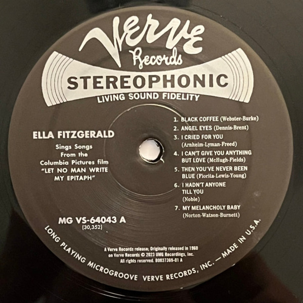 Ella Fitzgerald – Let No Man Write My Epitaph (LP Vinyl) Vinyl Record
