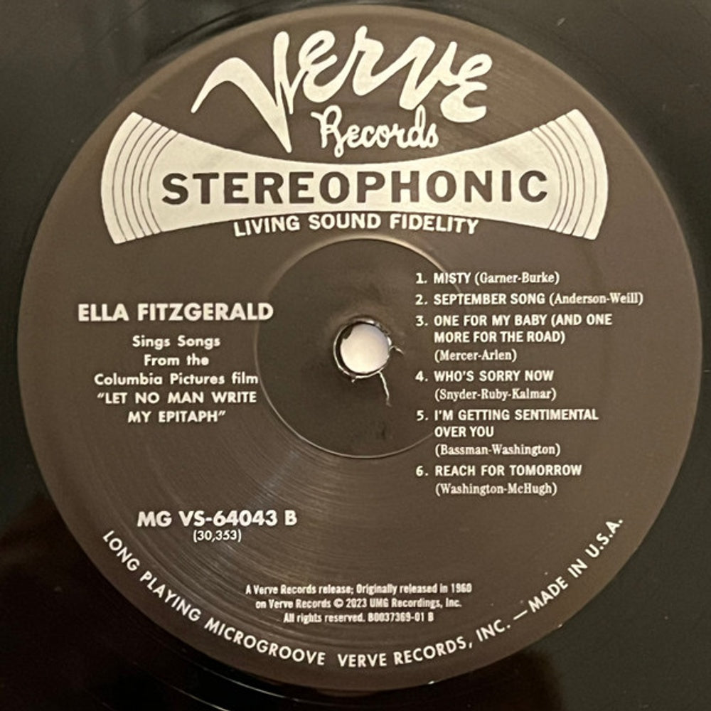 Ella Fitzgerald – Let No Man Write My Epitaph (LP Vinyl) Vinyl Record