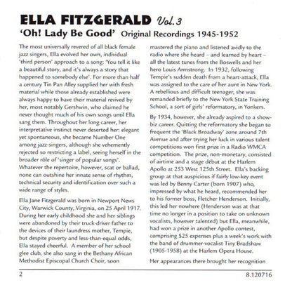 Ella Fitzgerald – Oh! Lady Be Good, Volume 3 Music CD